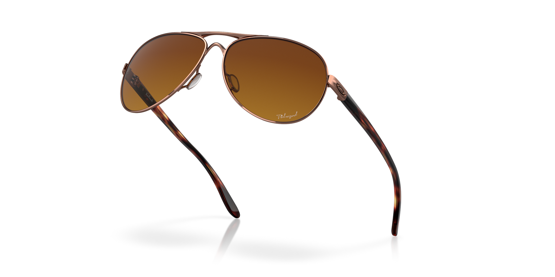 [Brown Gradient Polarized Lenses, Rose Gold Frame]