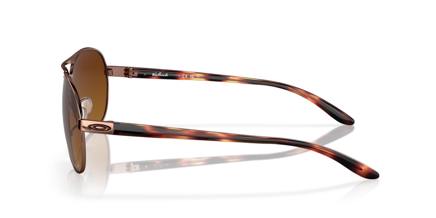 [Brown Gradient Polarized Lenses, Rose Gold Frame]