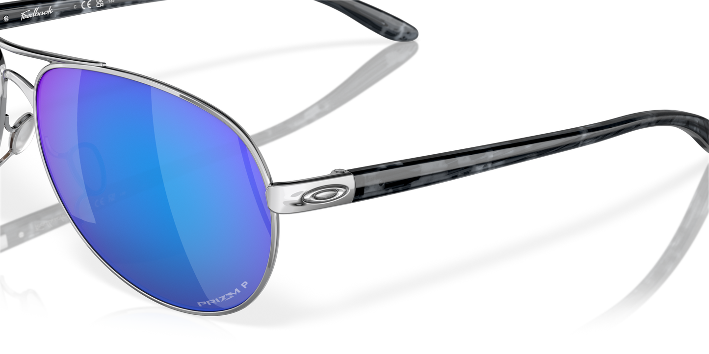 [Prizm Sapphire Polarized Lenses, Polished Chrome Frame]