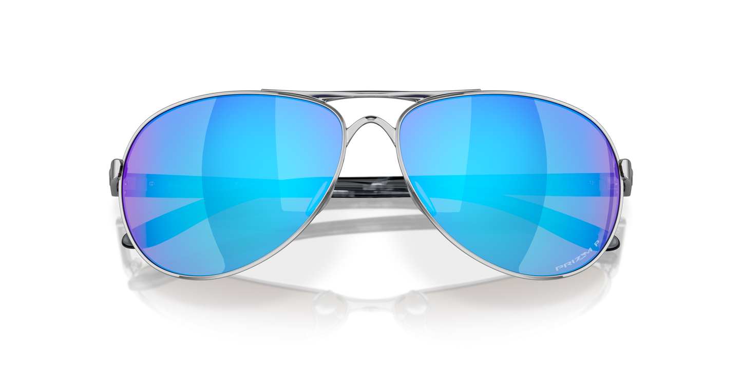 [Prizm Sapphire Polarized Lenses, Polished Chrome Frame]