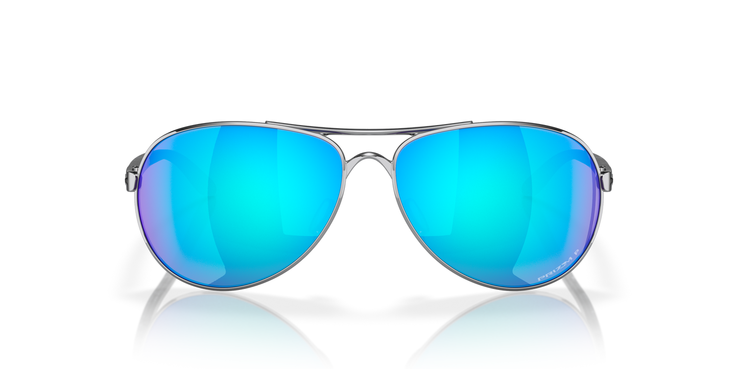 [Prizm Sapphire Polarized Lenses, Polished Chrome Frame]