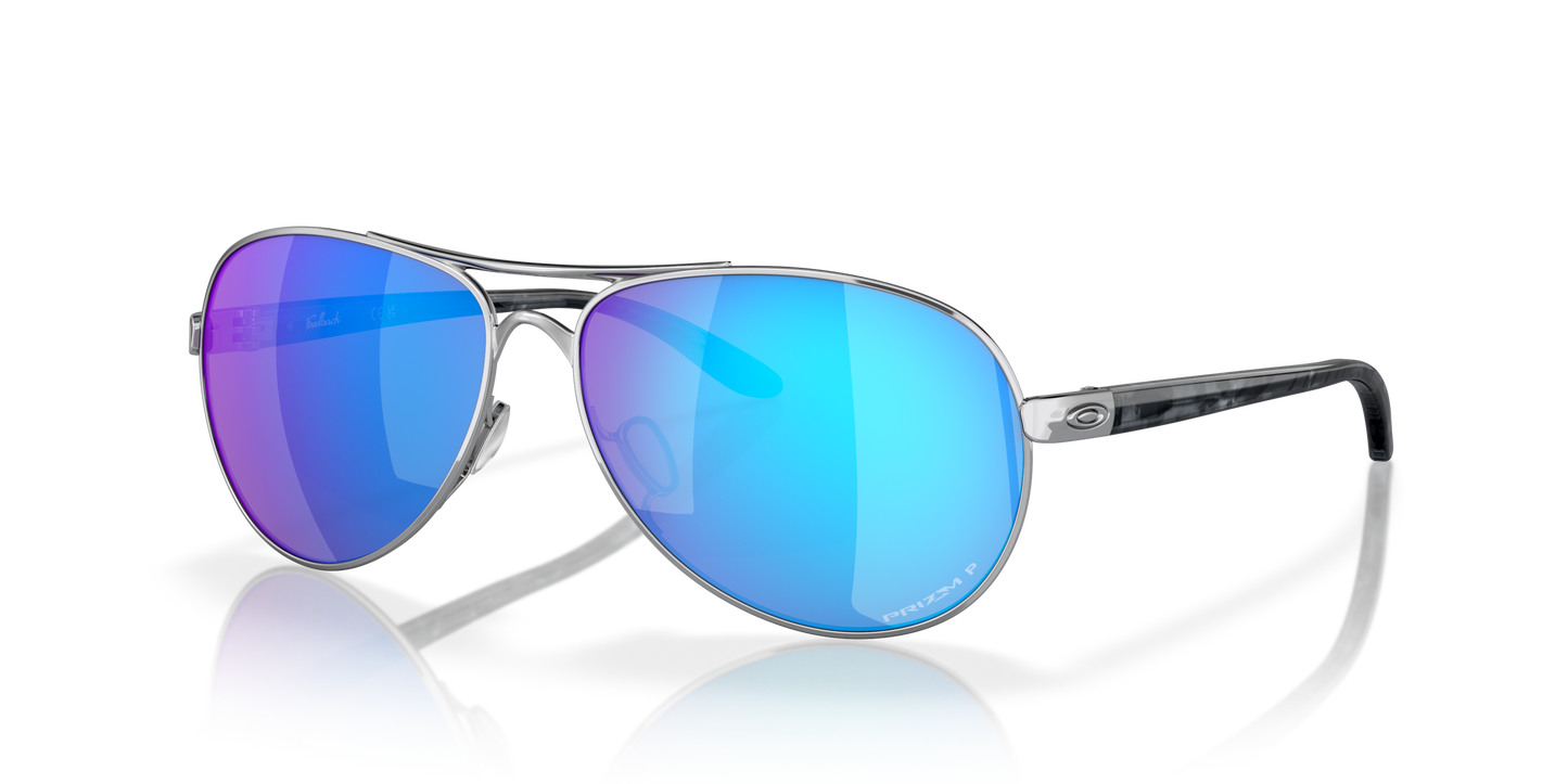 [Prizm Sapphire Polarized Lenses, Polished Chrome Frame]