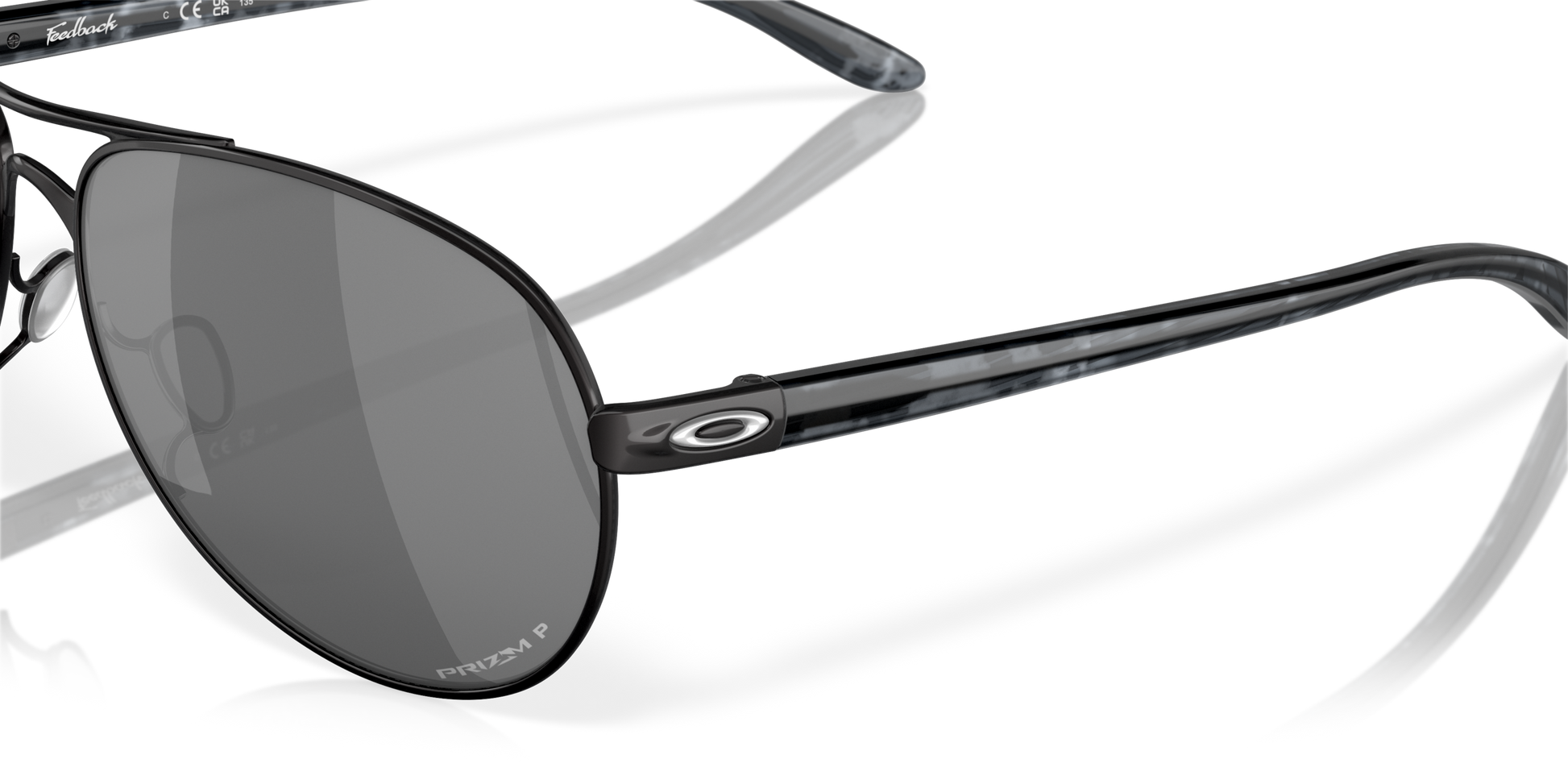 [Prizm Black Polarized Lenses, Polished Black Frame]