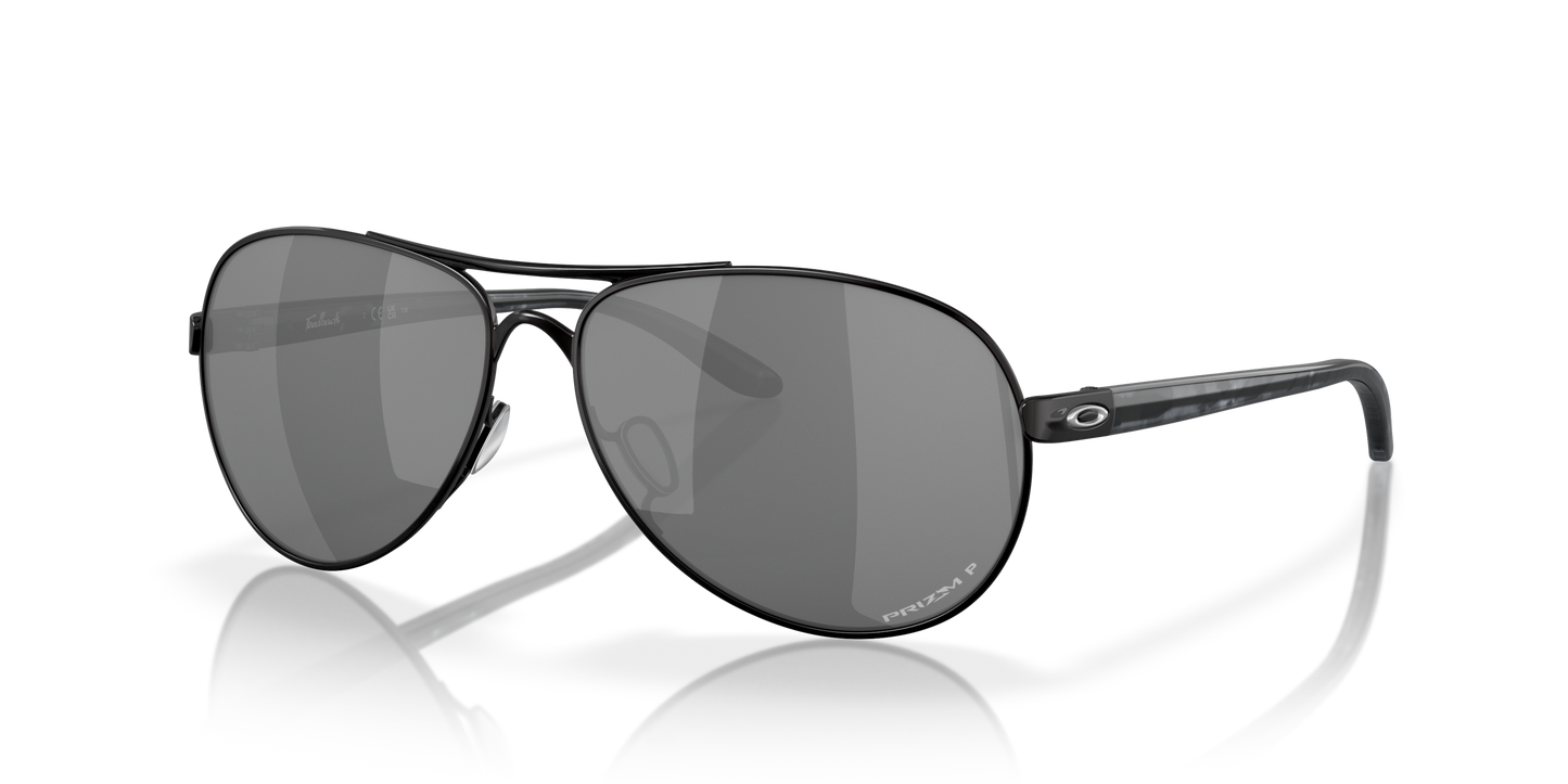 [Prizm Black Polarized Lenses, Polished Black Frame]