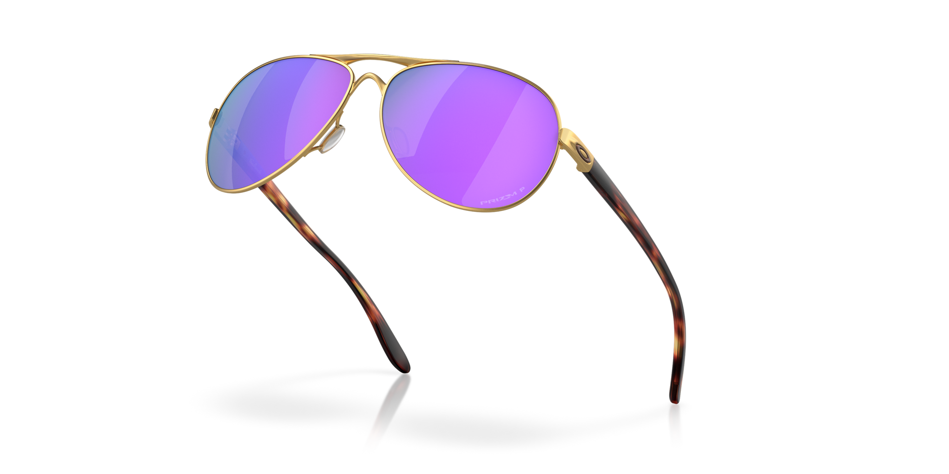 [Prizm Violet Polarized Lenses, Satin Gold Frame]