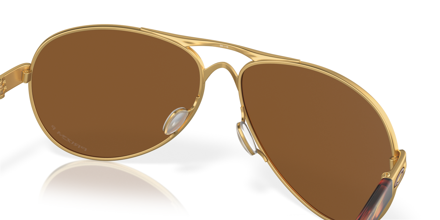 [Prizm Violet Polarized Lenses, Satin Gold Frame]