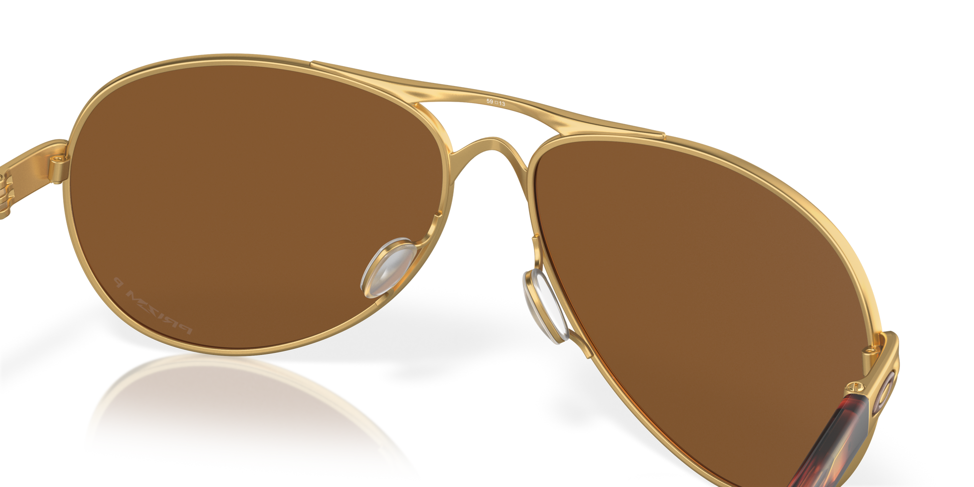 [Prizm Violet Polarized Lenses, Satin Gold Frame]