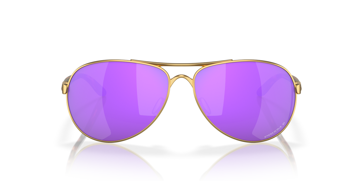 [Prizm Violet Polarized Lenses, Satin Gold Frame]