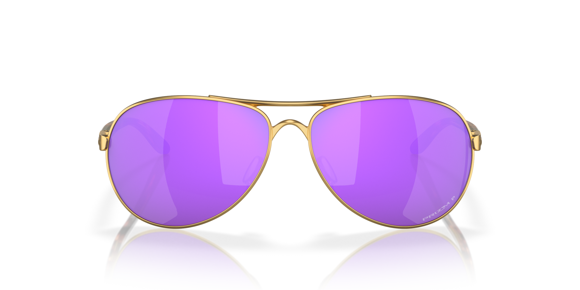 [Prizm Violet Polarized Lenses, Satin Gold Frame]