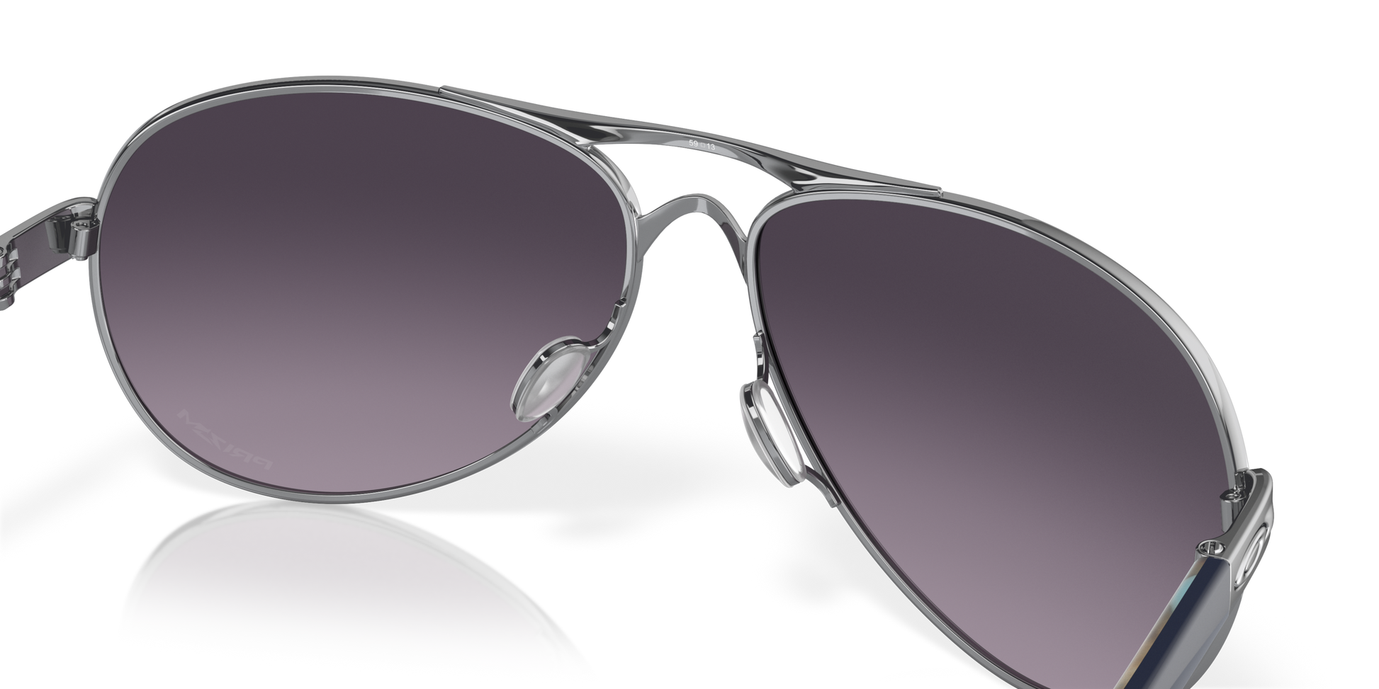 [Prizm Grey Gradient Lenses, Polished Chrome Frame]