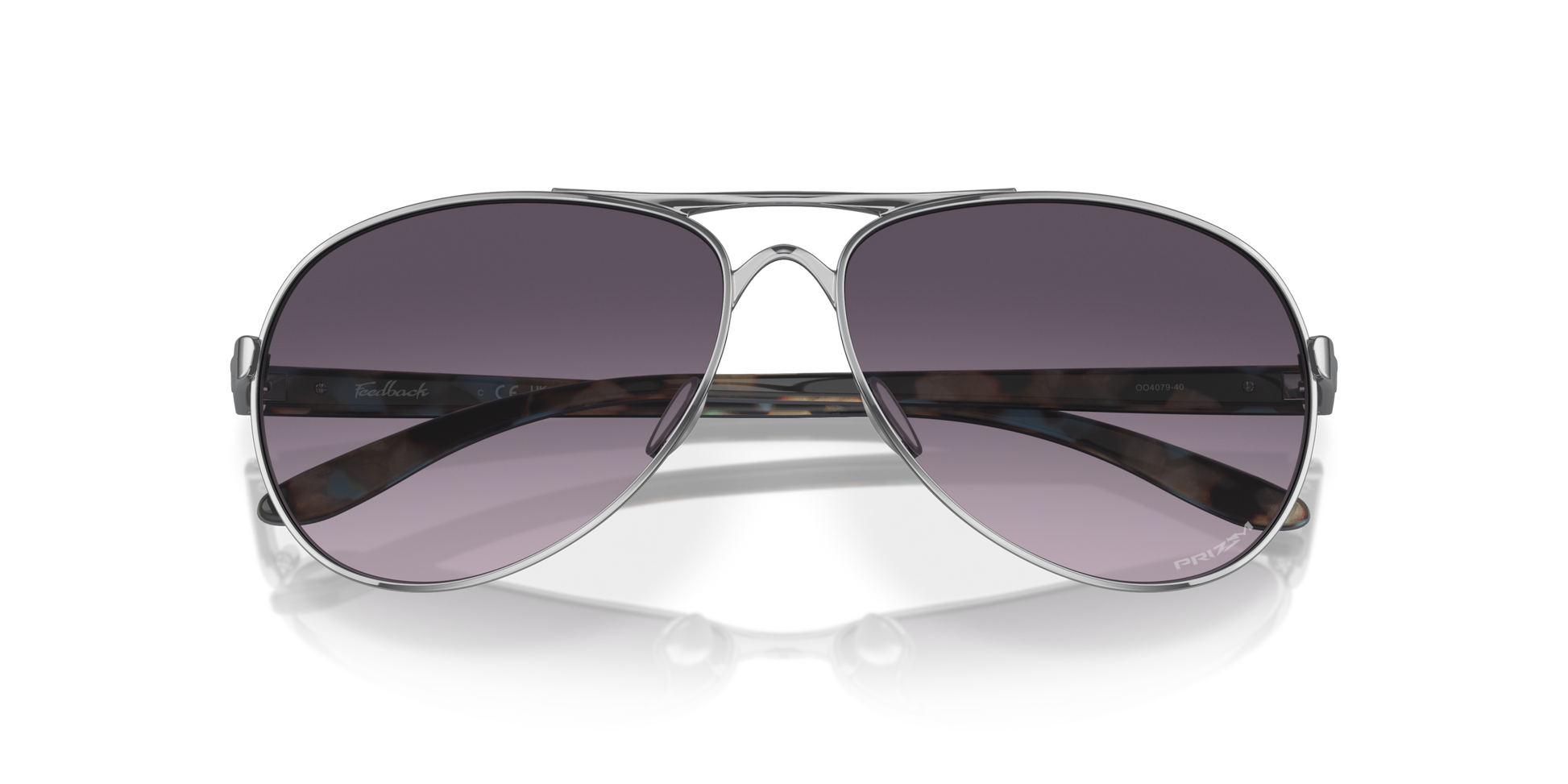 [Prizm Grey Gradient Lenses, Polished Chrome Frame]