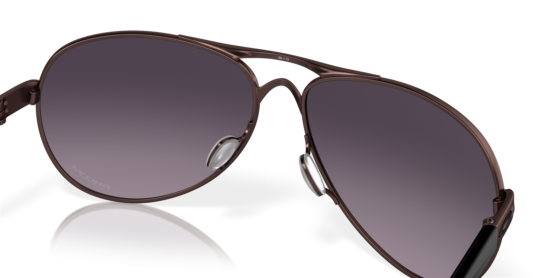 [Prizm Grey Gradient Lenses, Satin Grenache Frame]
