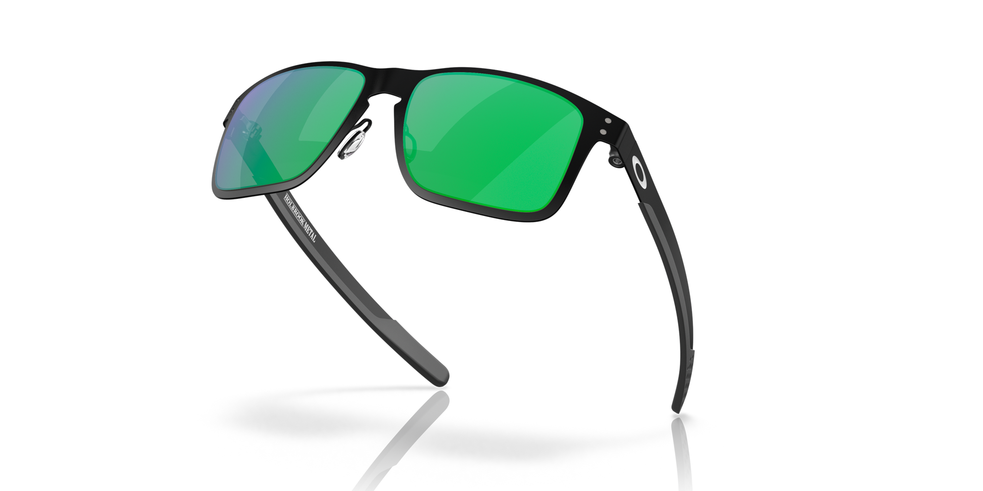 [Jade Iridium Lenses, Matte Black Frame]