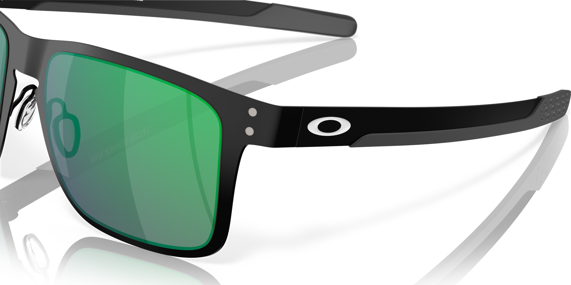 [Jade Iridium Lenses, Matte Black Frame]