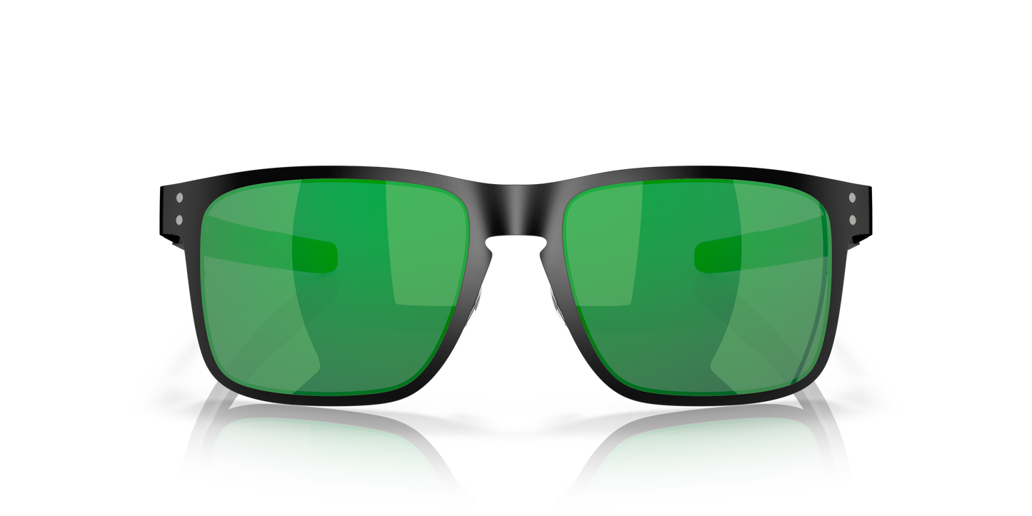 [Jade Iridium Lenses, Matte Black Frame]