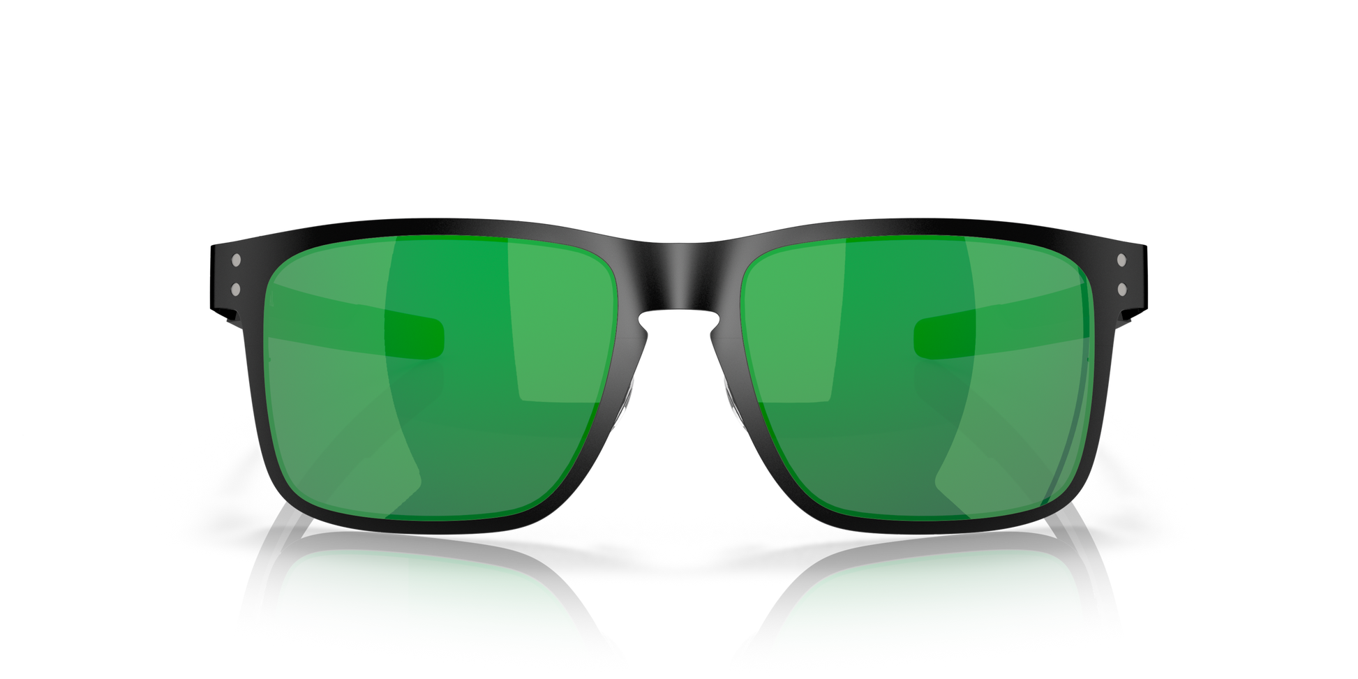 [Jade Iridium Lenses, Matte Black Frame]