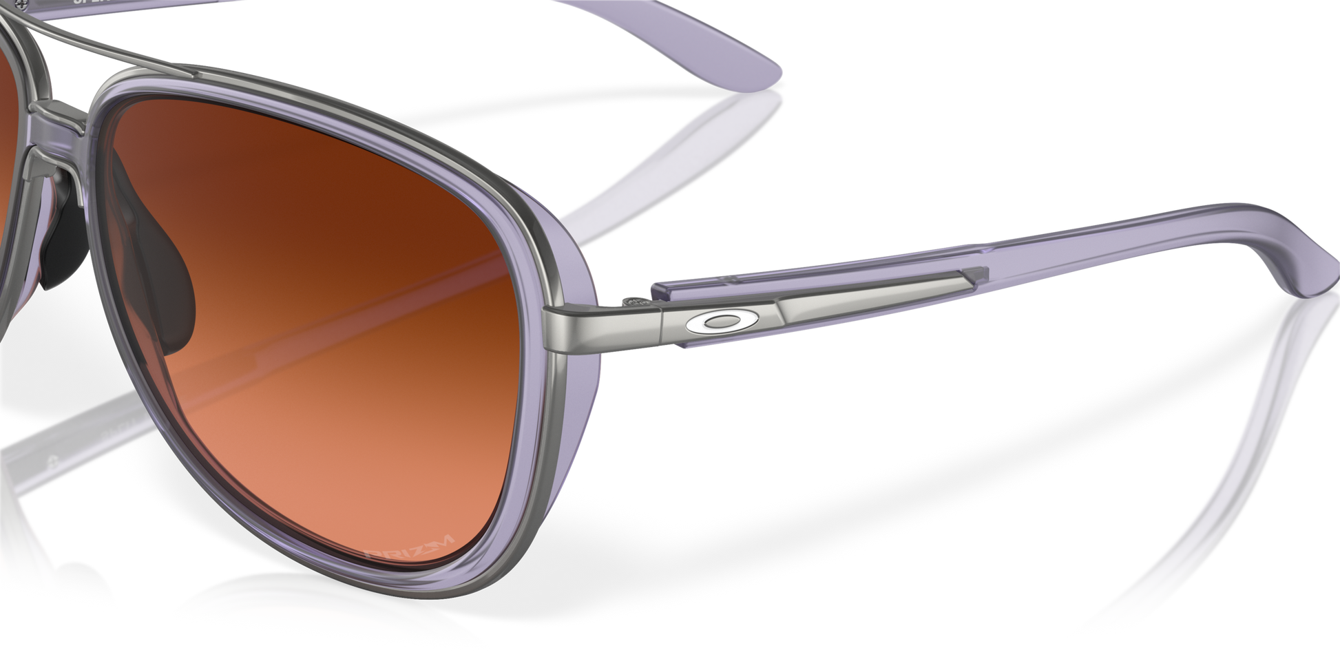 [Prizm Brown Gradient Lenses, Matte Trans Lilac Frame]