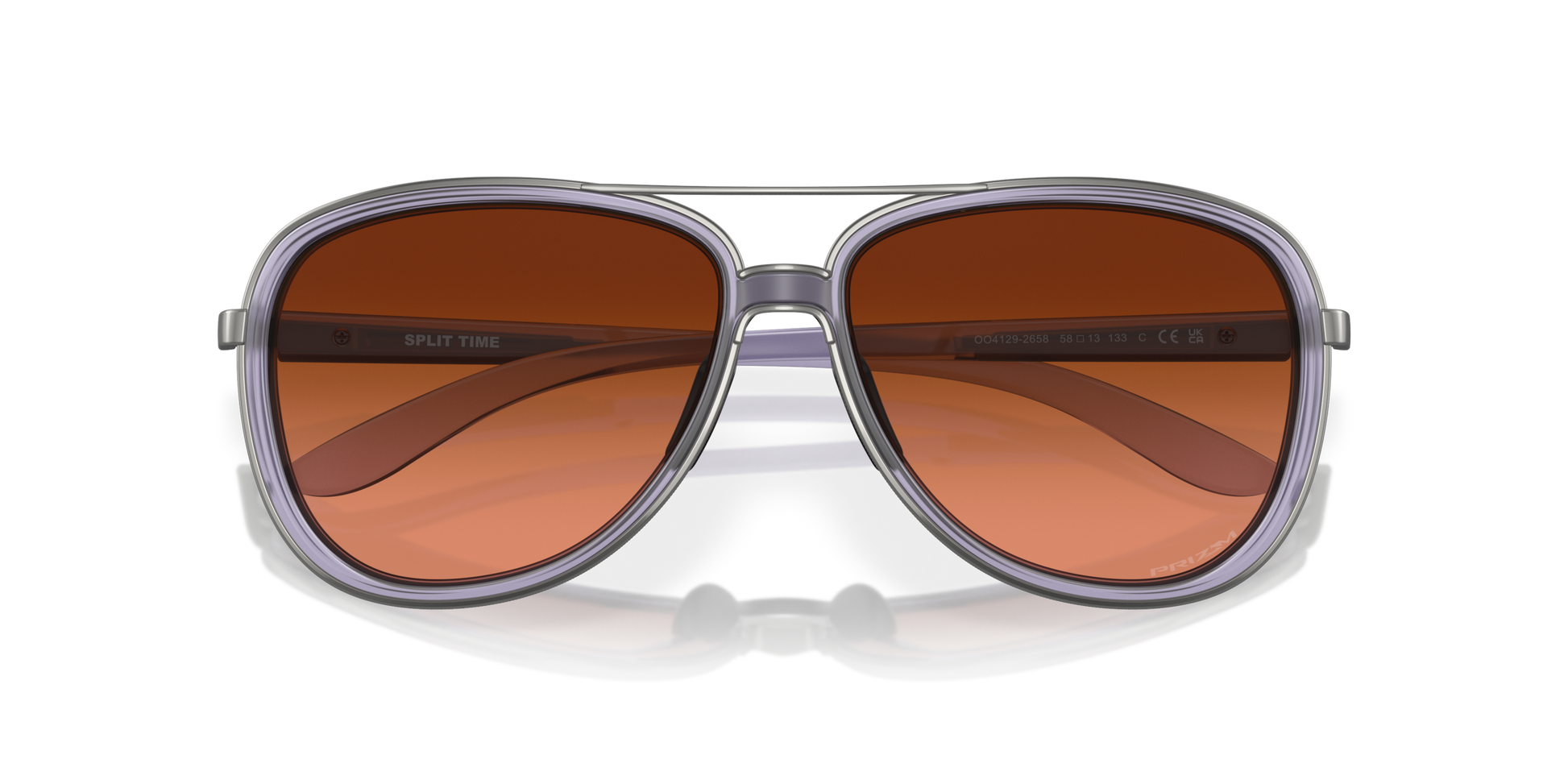 [Prizm Brown Gradient Lenses, Matte Trans Lilac Frame]
