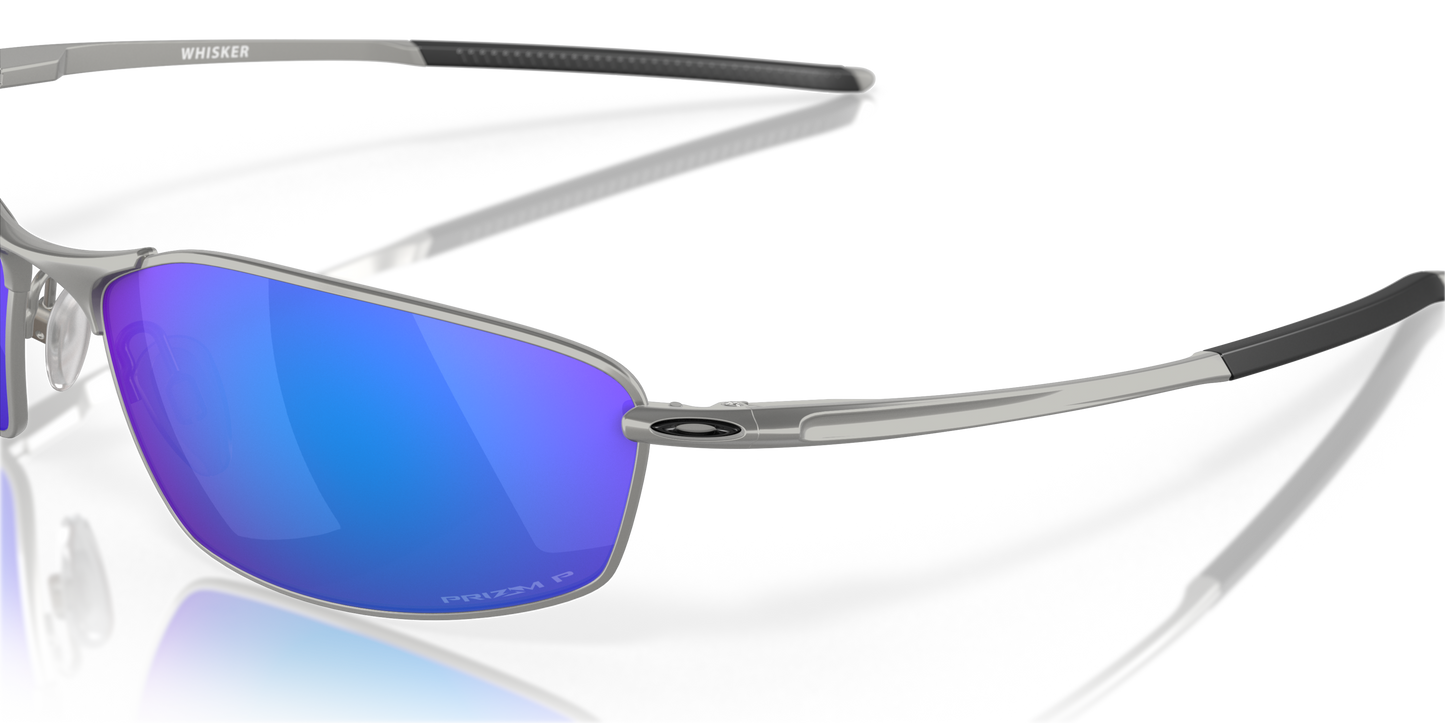 [Prizm Sapphire Polarized Lenses, Satin Chrome Frame]