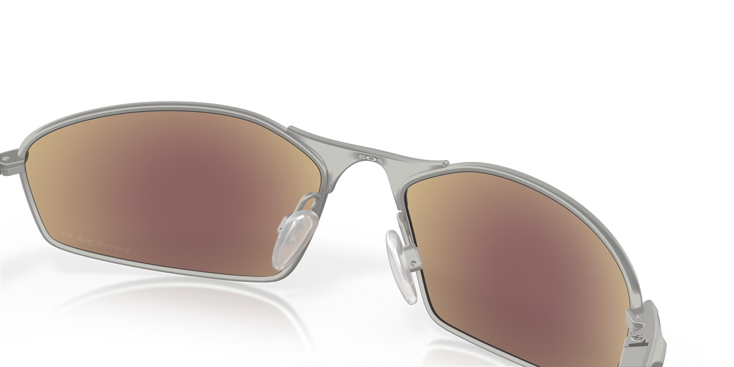 [Prizm Sapphire Polarized Lenses, Satin Chrome Frame]