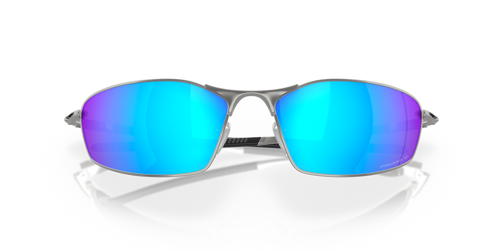 [Prizm Sapphire Polarized Lenses, Satin Chrome Frame]
