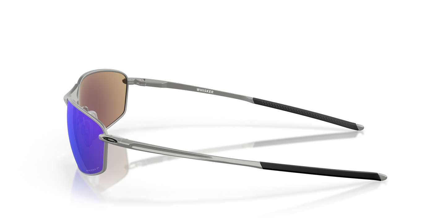 [Prizm Sapphire Polarized Lenses, Satin Chrome Frame]