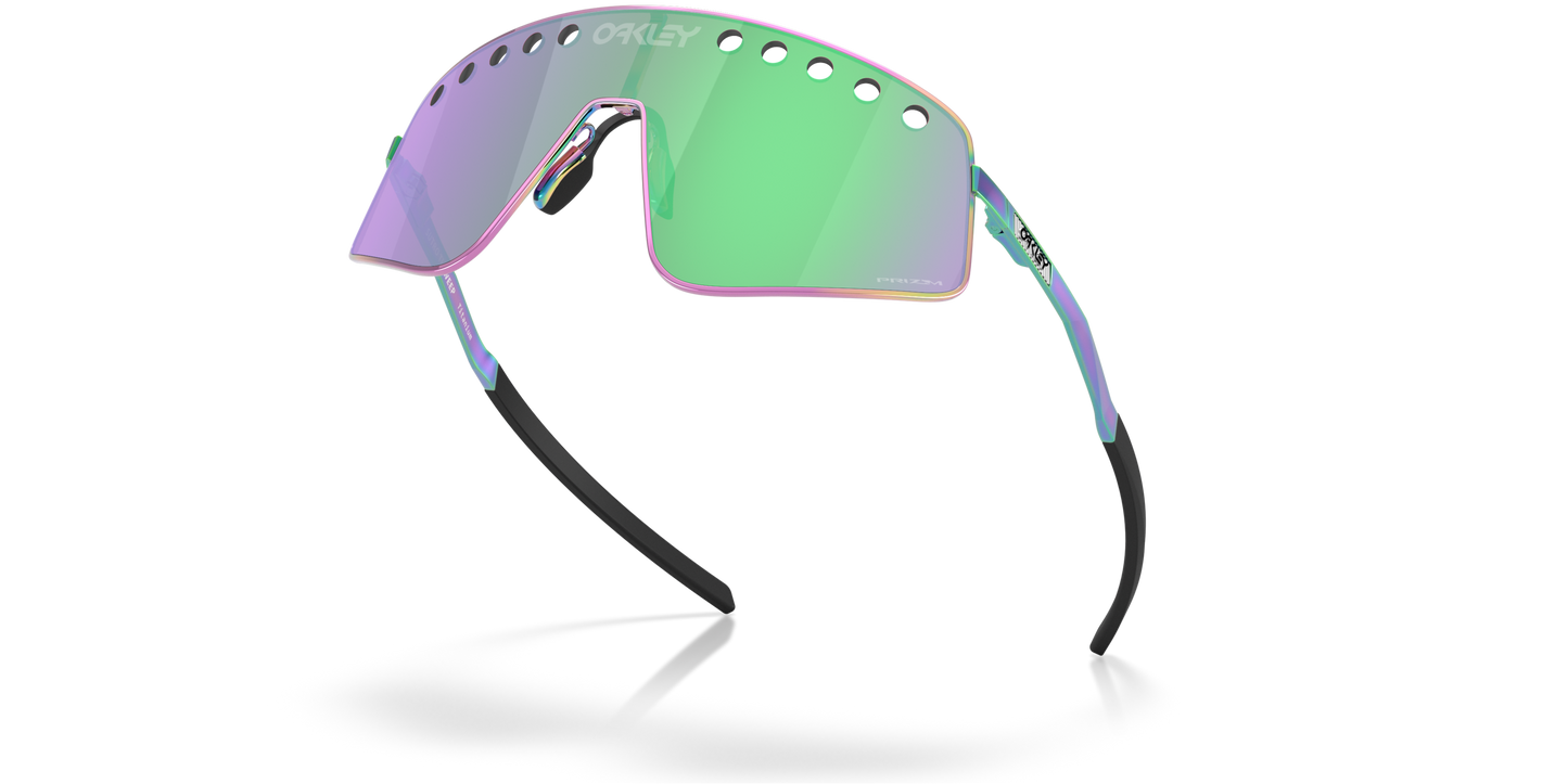 [Prizm Road Jade Lenses, Polished Oil Slick Frame]