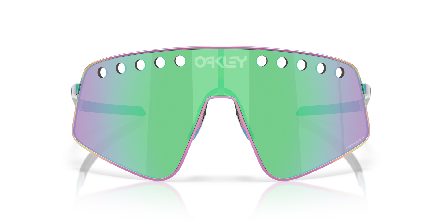 [Prizm Road Jade Lenses, Polished Oil Slick Frame]