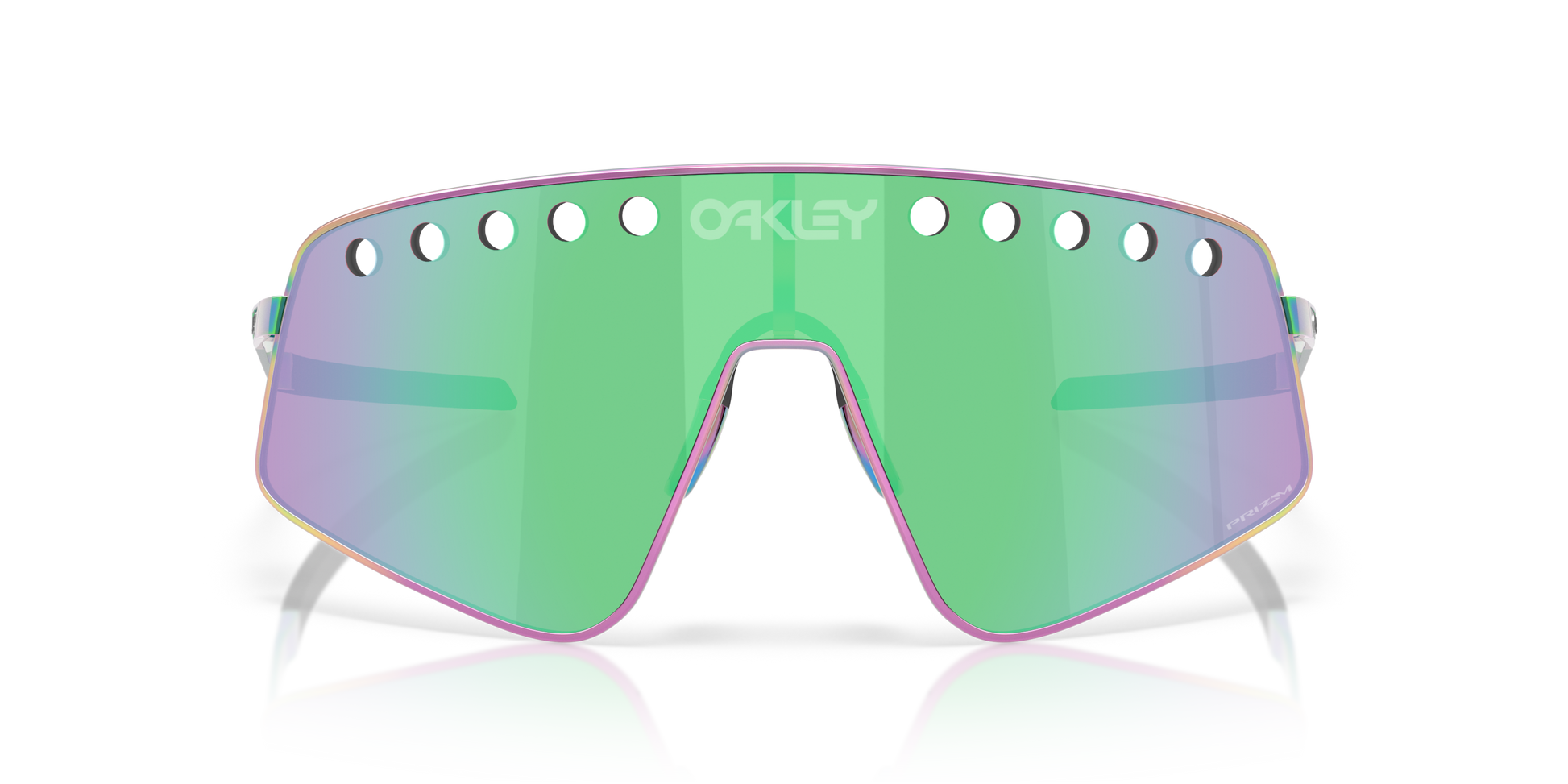 [Prizm Road Jade Lenses, Polished Oil Slick Frame]