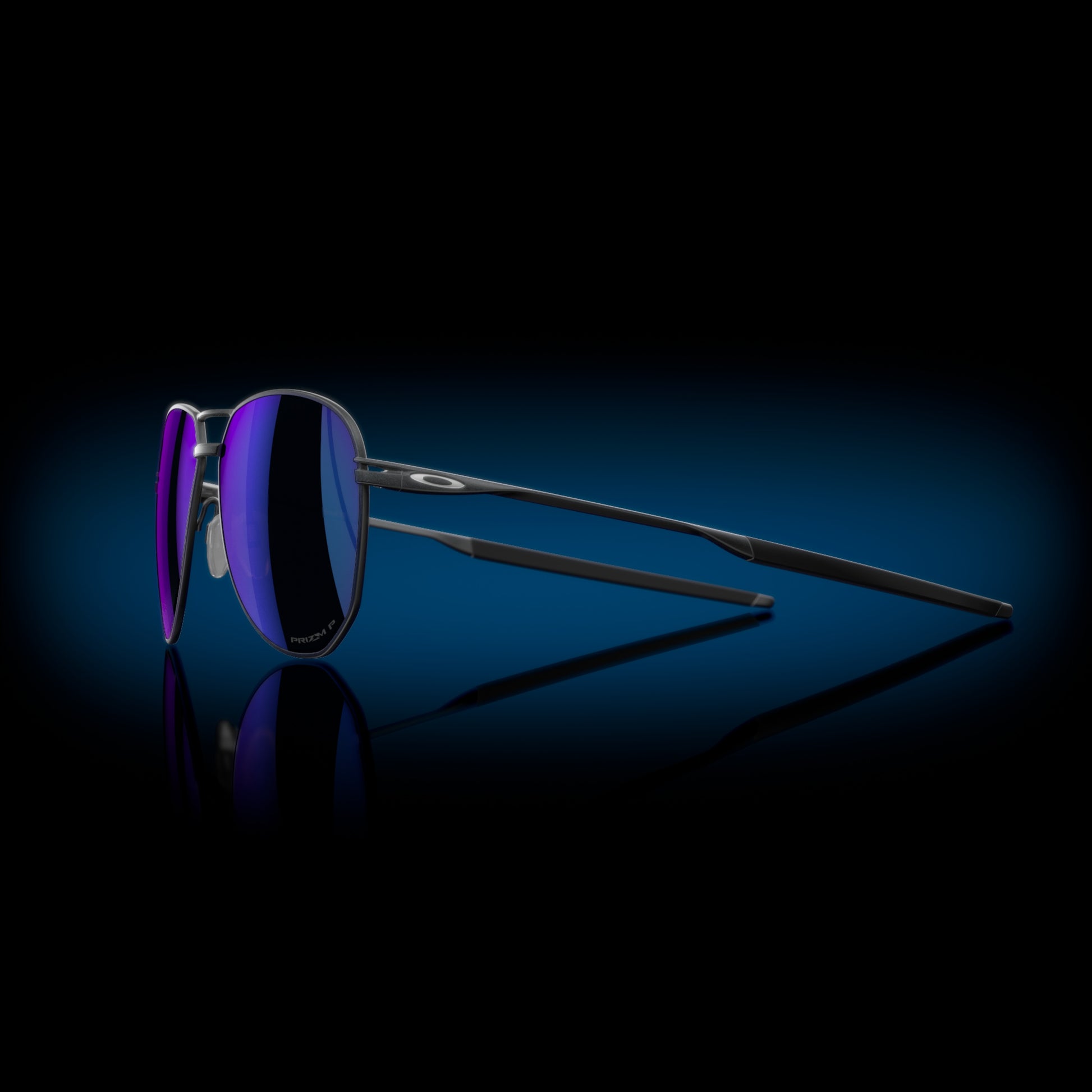 [Prizm Sapphire Polarized Lenses, Satin Light Steel Frame]