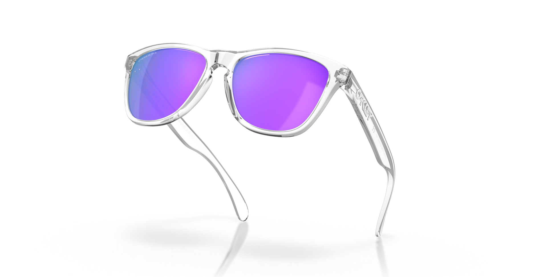 [Prizm Violet Lenses, Polished Clear Frame]