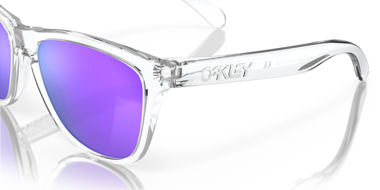 [Prizm Violet Lenses, Polished Clear Frame]
