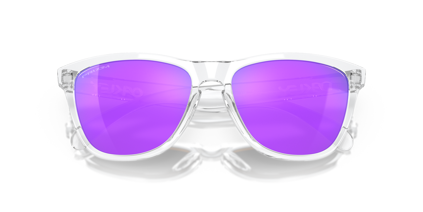 [Prizm Violet Lenses, Polished Clear Frame]