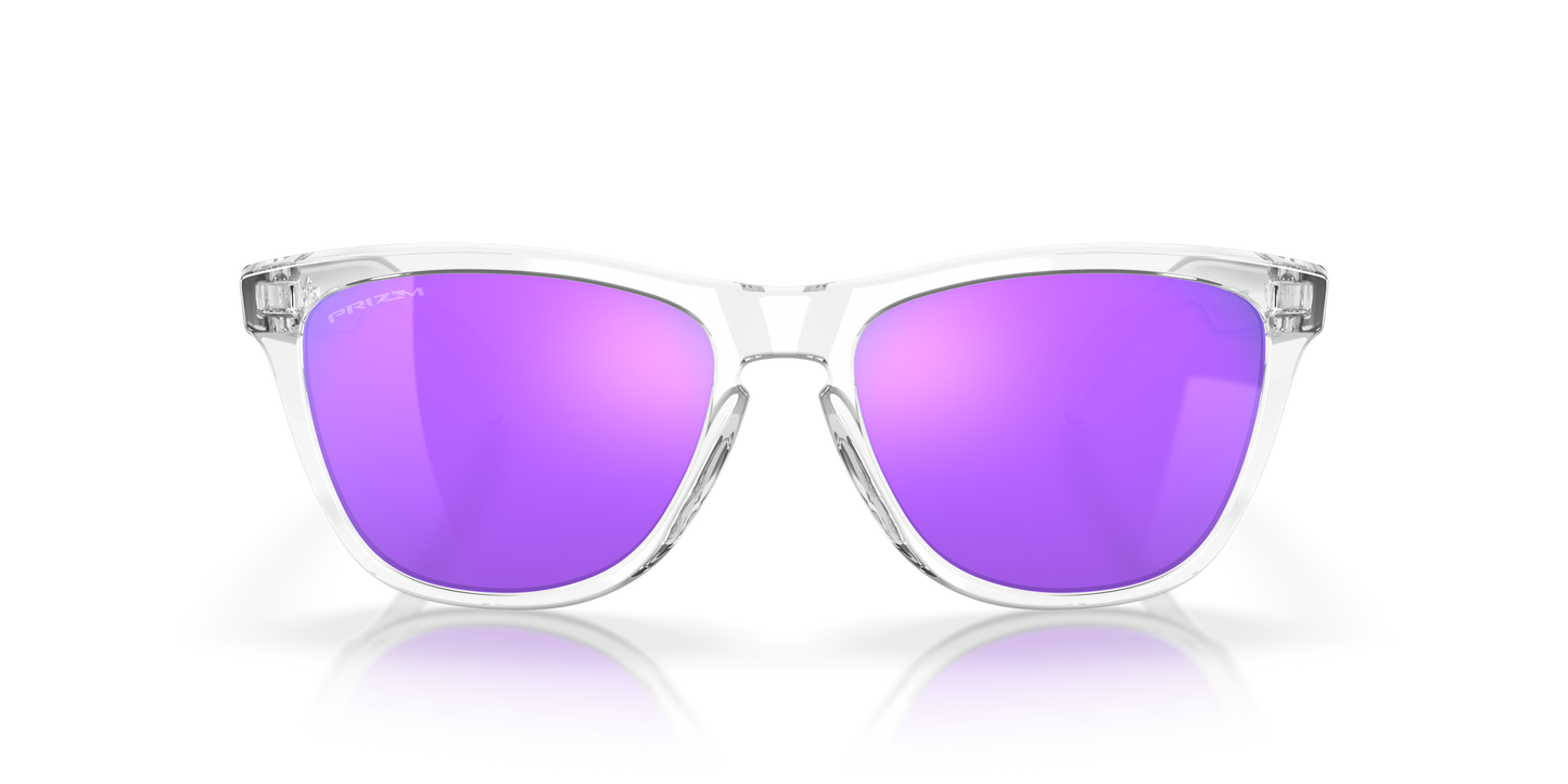 [Prizm Violet Lenses, Polished Clear Frame]