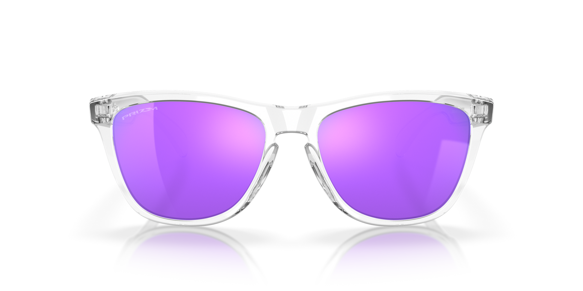 [Prizm Violet Lenses, Polished Clear Frame]