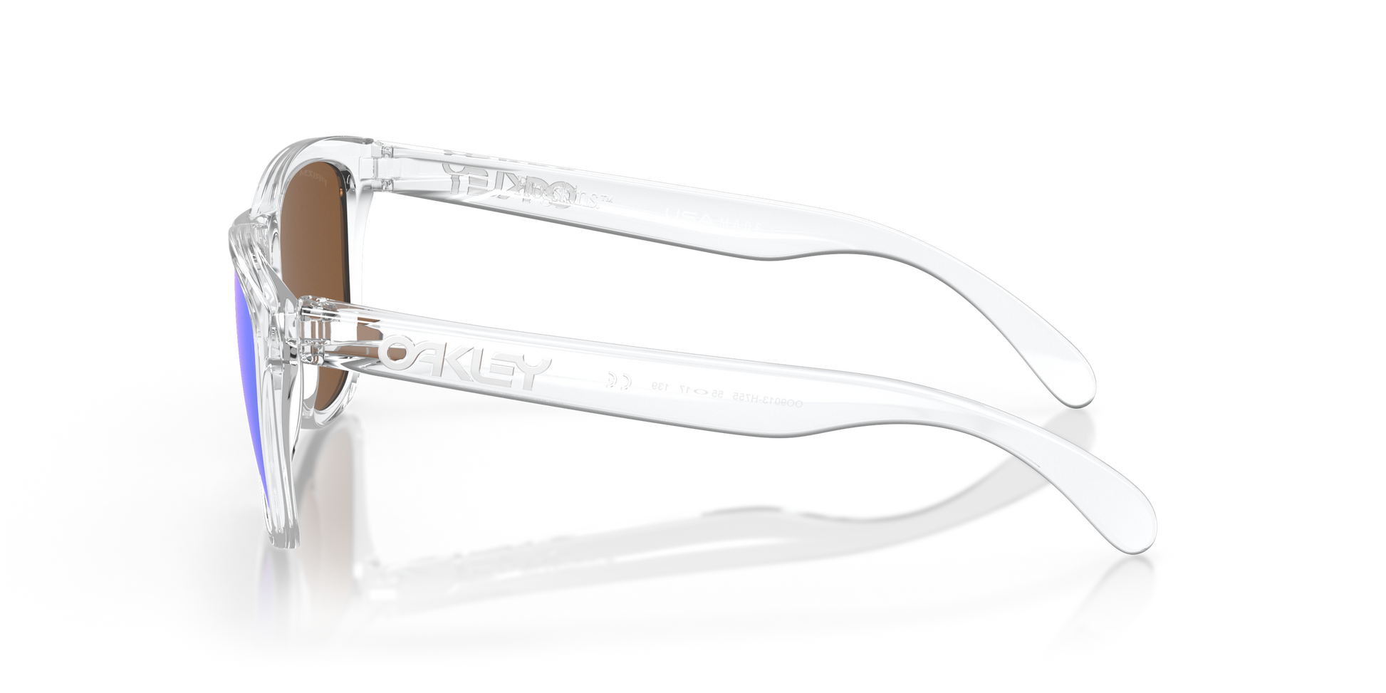 [Prizm Violet Lenses, Polished Clear Frame]
