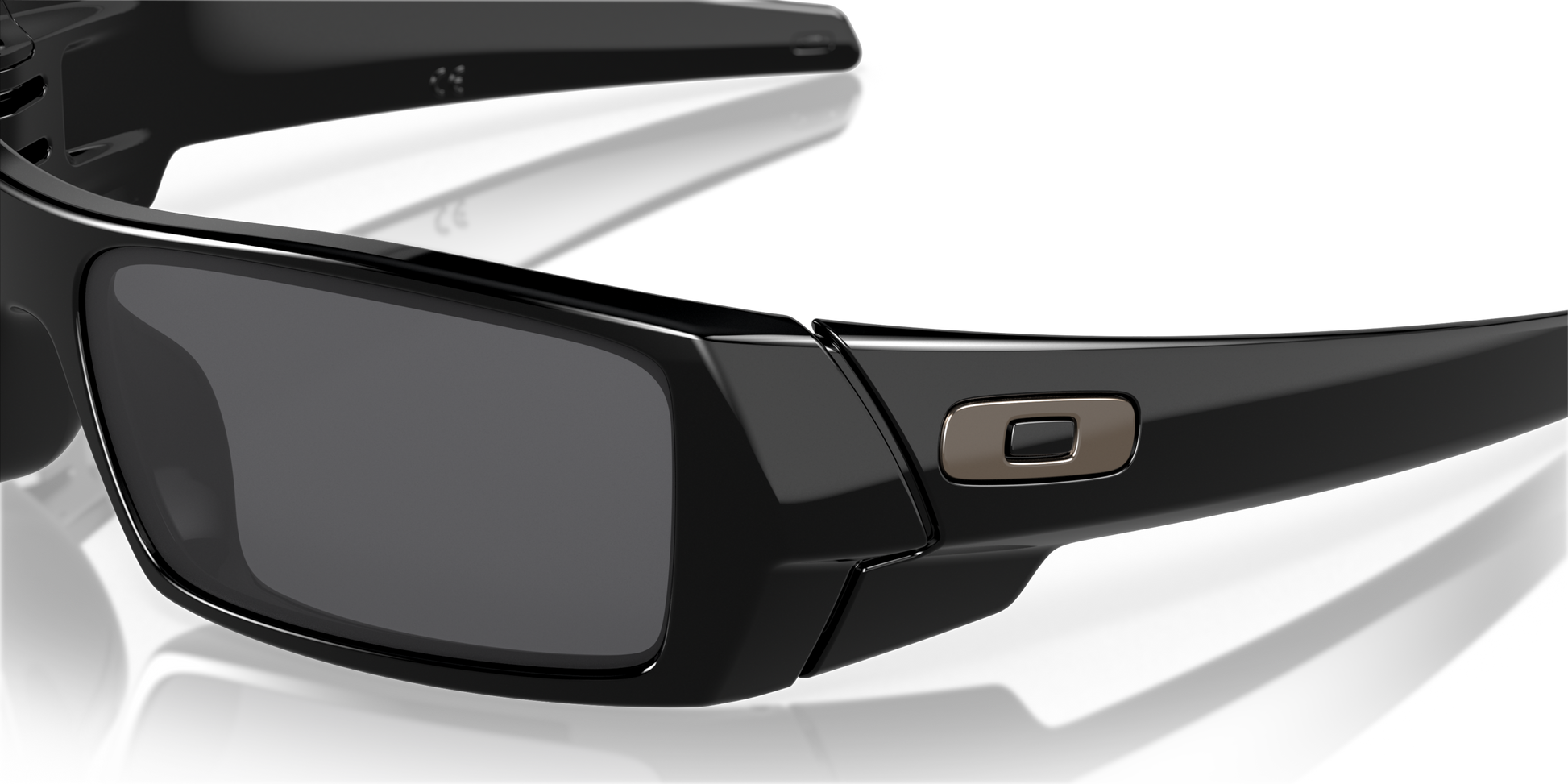 [Grey Lenses, Polished Black Frame]