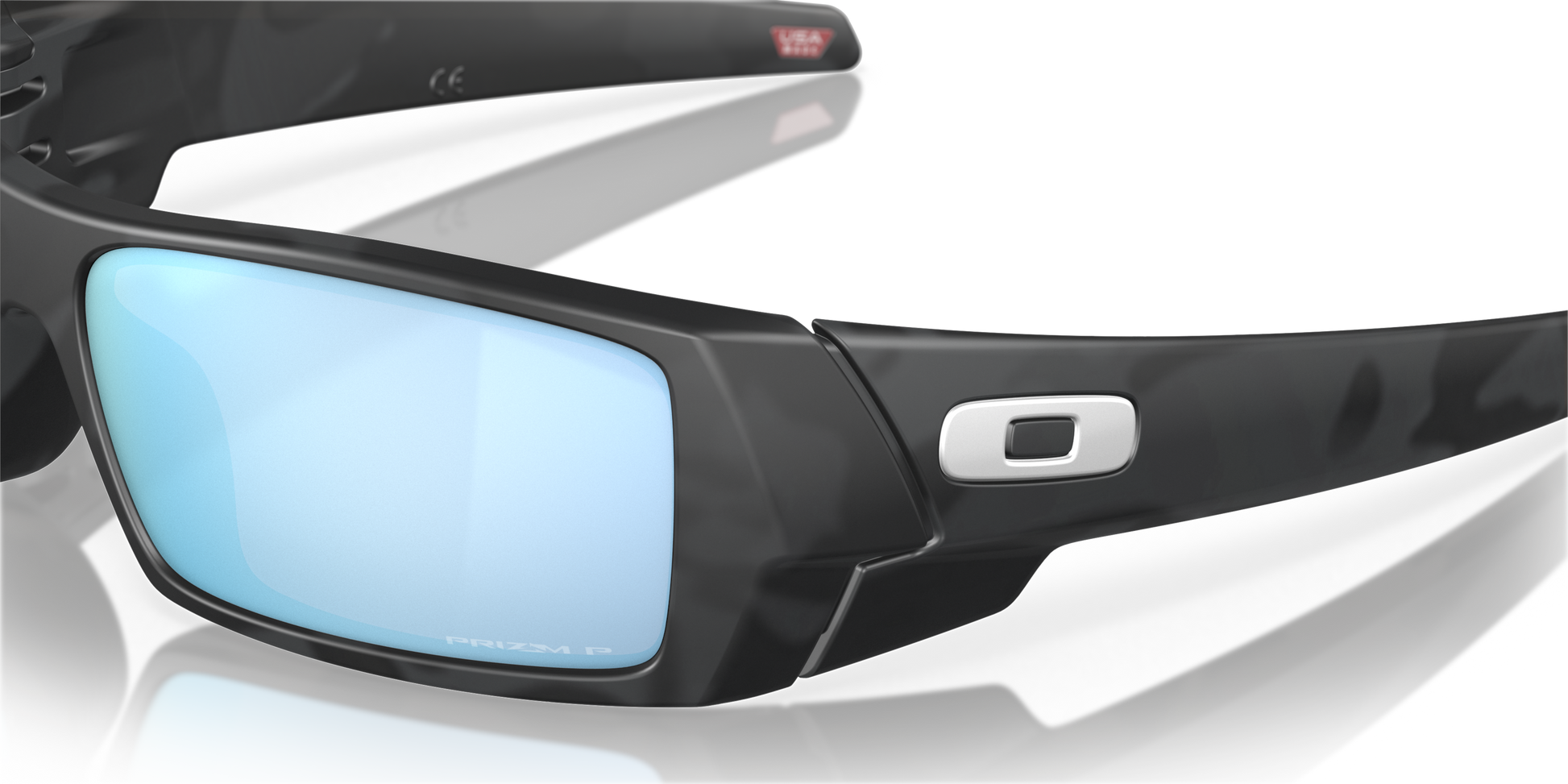 [Prizm Deep Water Polarized Lenses, Matte Black Camo Frame]