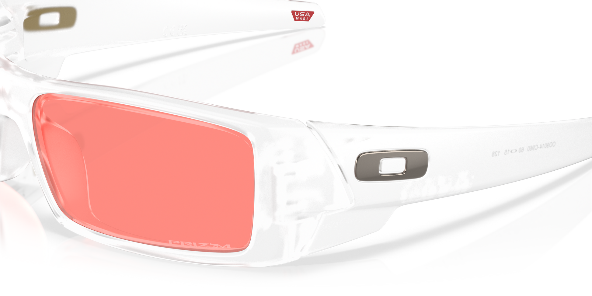 [Prizm Peach Lenses, Matte Clear Frame]