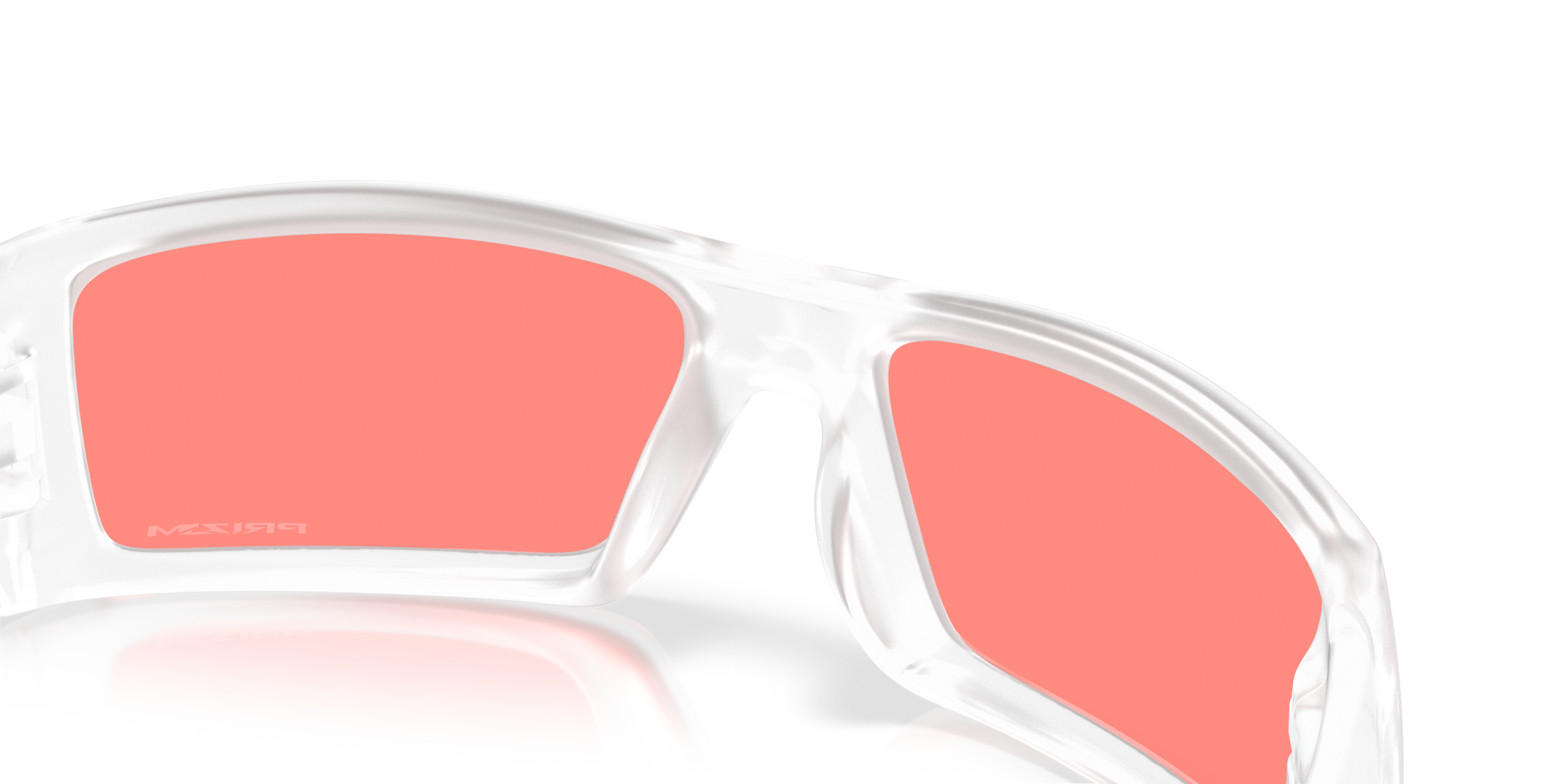 [Prizm Peach Lenses, Matte Clear Frame]