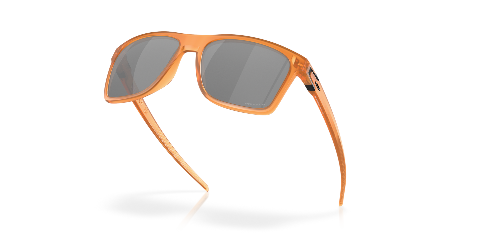 [Prizm Black Polarized Lenses, Matte Transparent Ginger Frame]