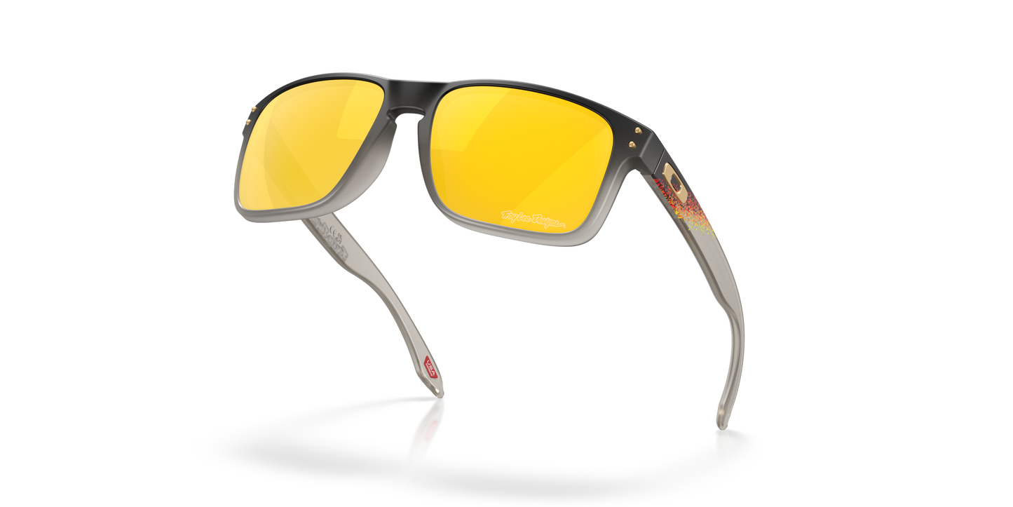 [Prizm 24K Polarized Lenses, Troy Lee Designs Black Fade Frame]