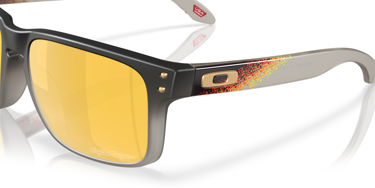 [Prizm 24K Polarized Lenses, Troy Lee Designs Black Fade Frame]