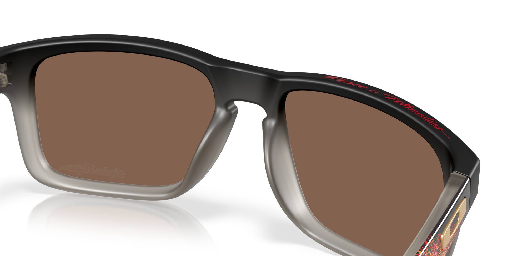[Prizm 24K Polarized Lenses, Troy Lee Designs Black Fade Frame]