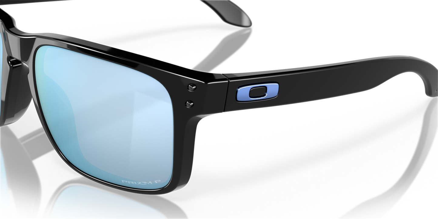[Prizm Deep Water Polarized Lenses, Polished Blue Frame]