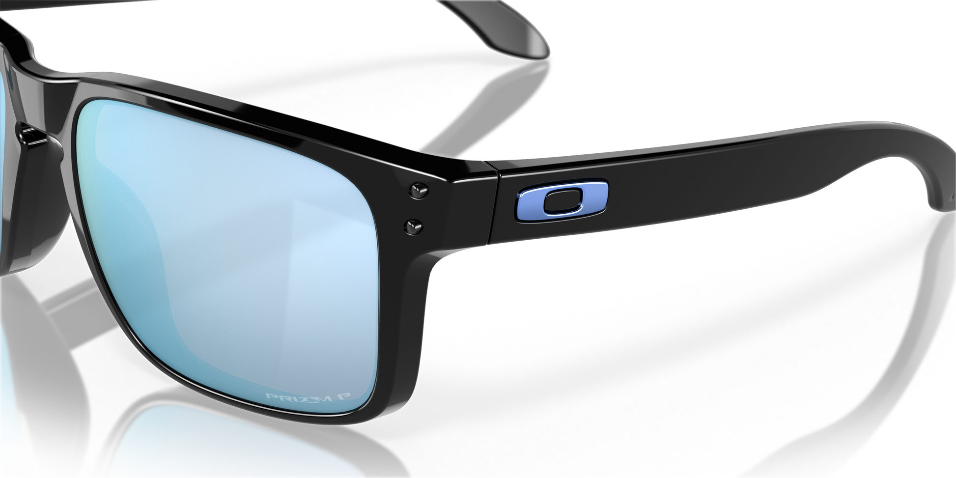 [Prizm Deep Water Polarized Lenses, Polished Blue Frame]
