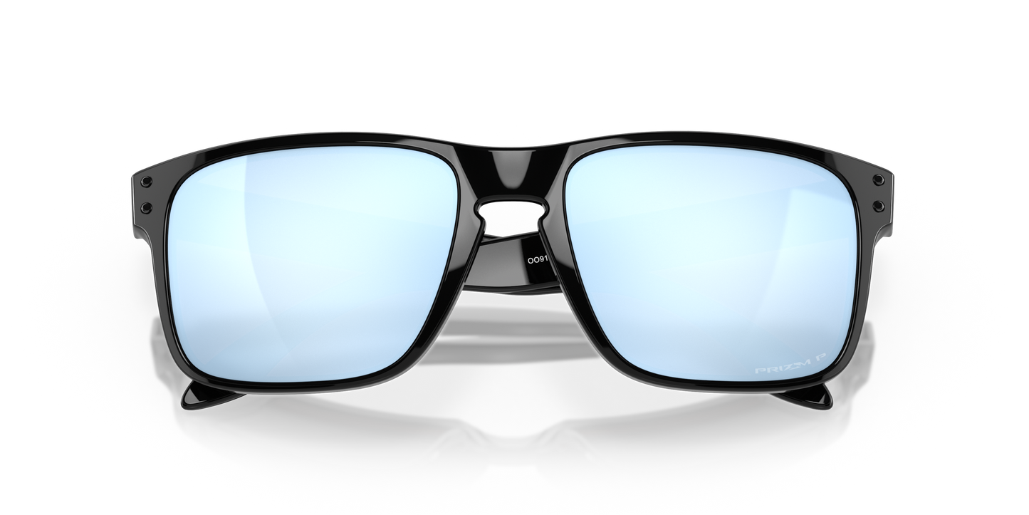 [Prizm Deep Water Polarized Lenses, Polished Blue Frame]