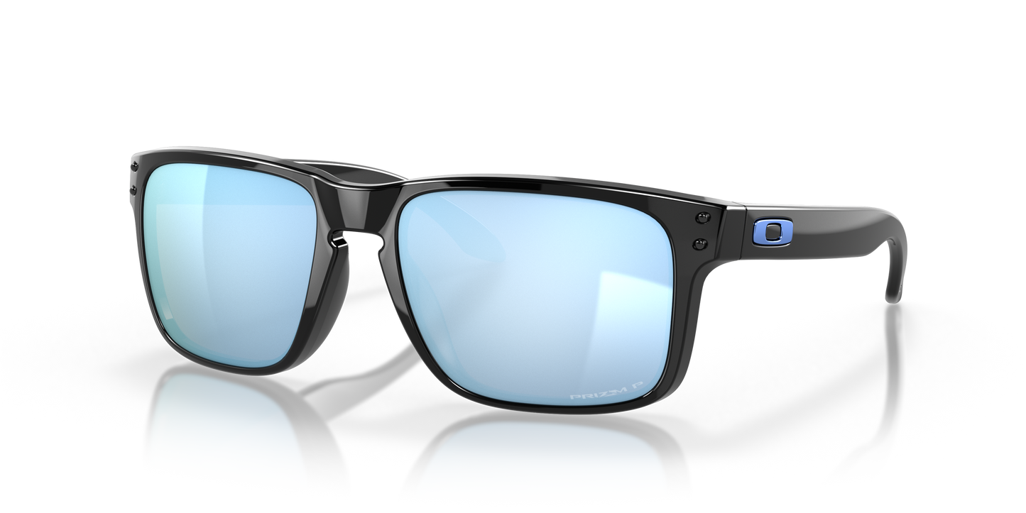 [Prizm Deep Water Polarized Lenses, Polished Blue Frame]