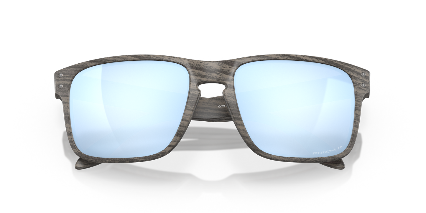 [Prizm Deep Water Polarized Lenses, Woodgrain Frame]
