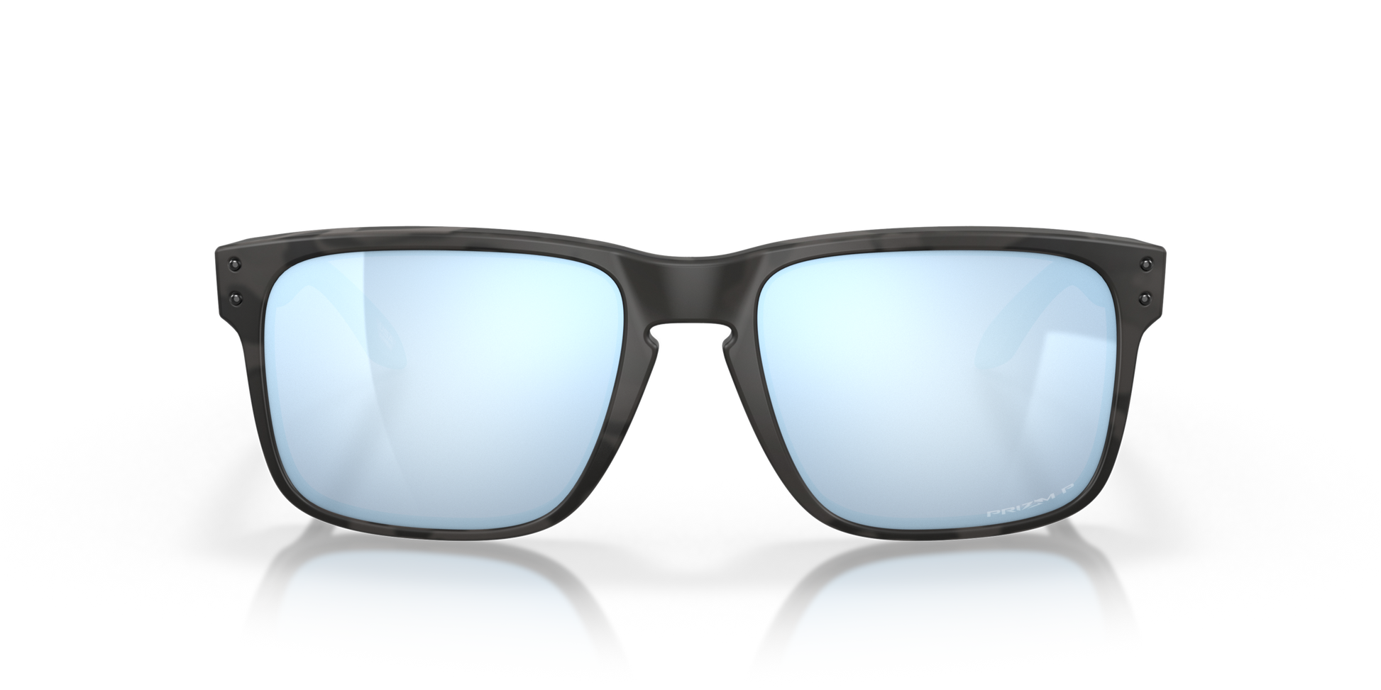 [Prizm Deep Water Polarized Lenses, Matte Black Camo Frame]